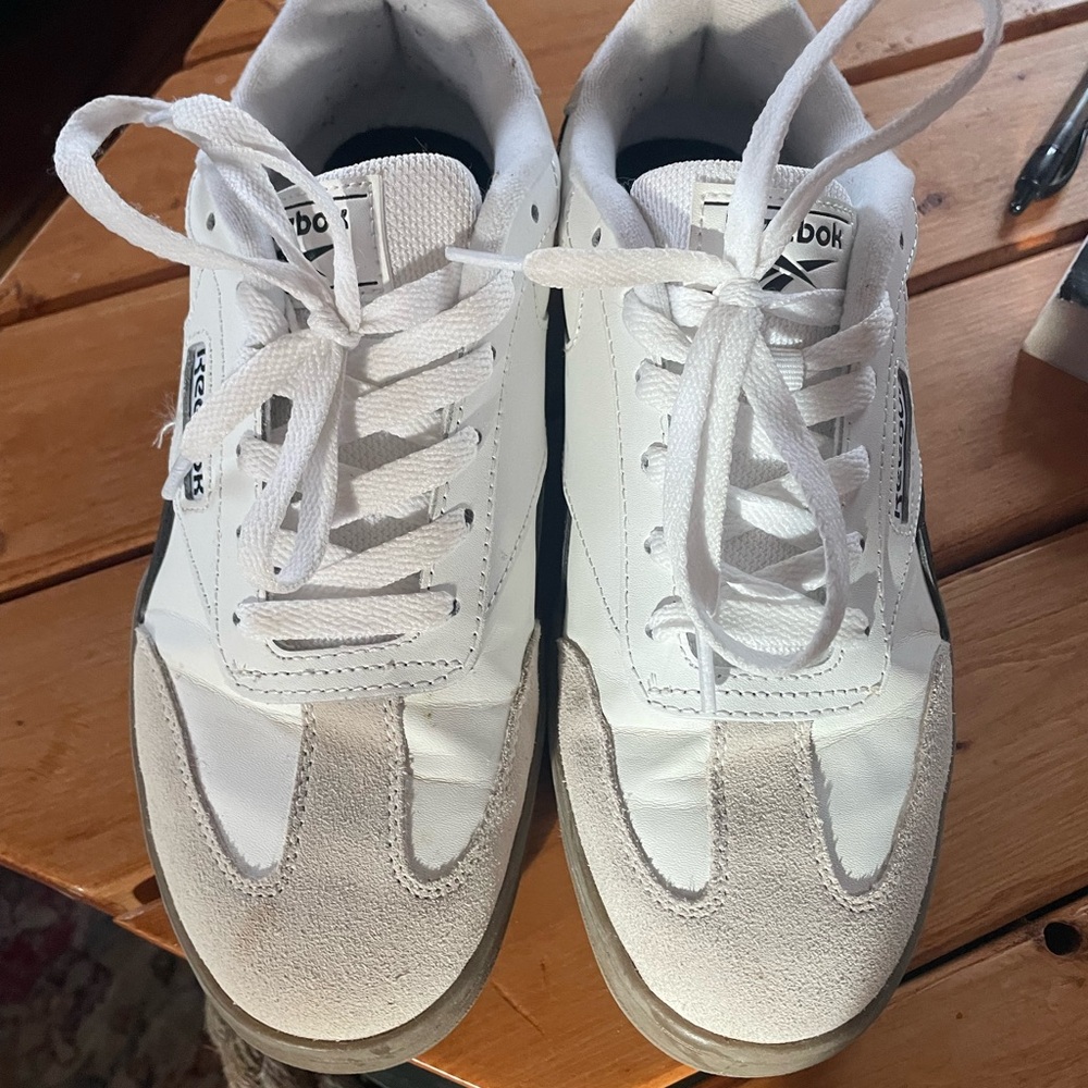 Reebok Women’s White and Gray Sneakers